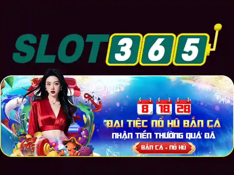 Giao diện trang chủ và logo thương hiệu Slot365 sang trọng