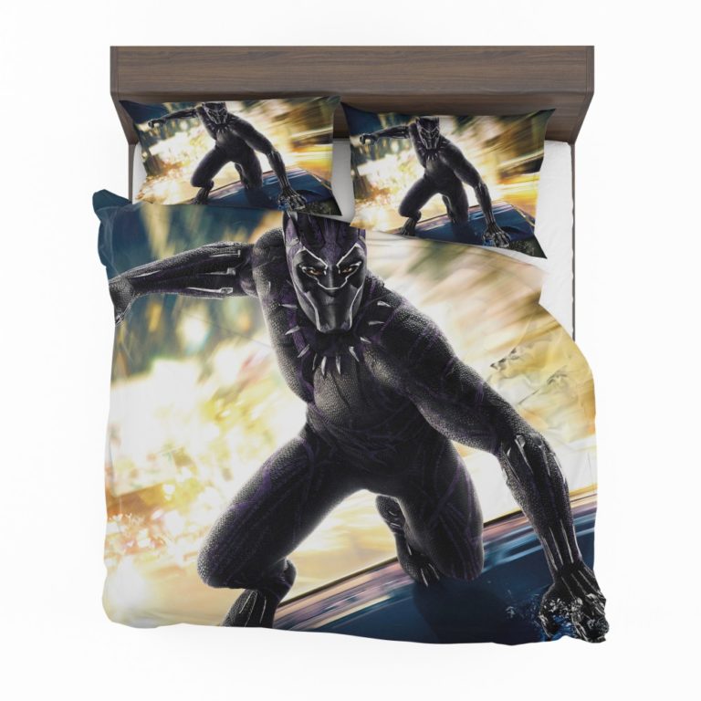 Marvel Comics Superhero Black Panther Print Bedding Set ...