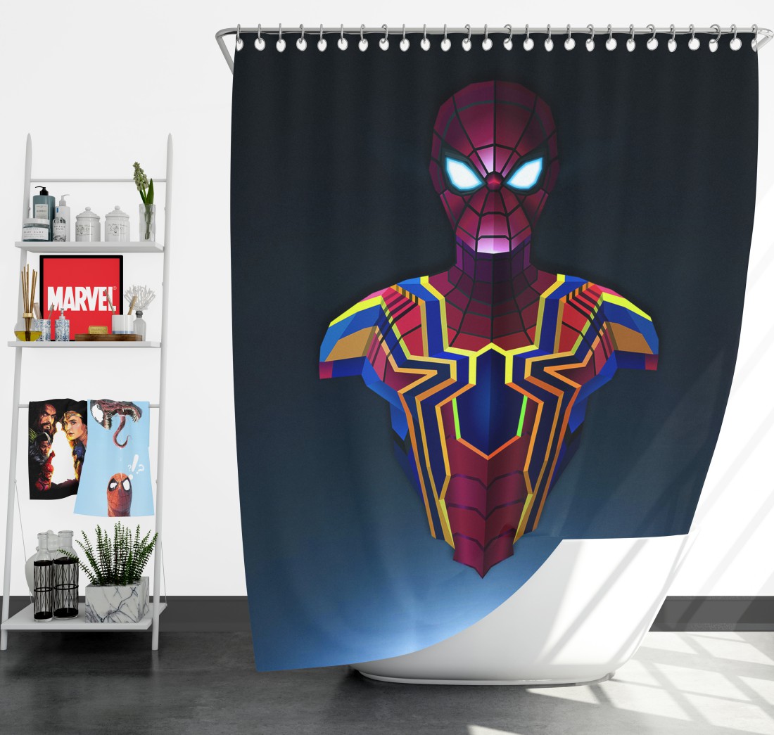 Avengers Spider Man Infinity War Movie Shower Curtain