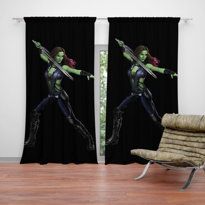 Gamora in Guardians Of The Galaxy Movie Curtain