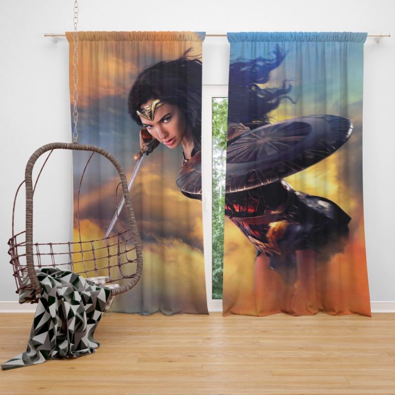 Wonder Woman Diana Of Themyscira Gal Gadot Curtain