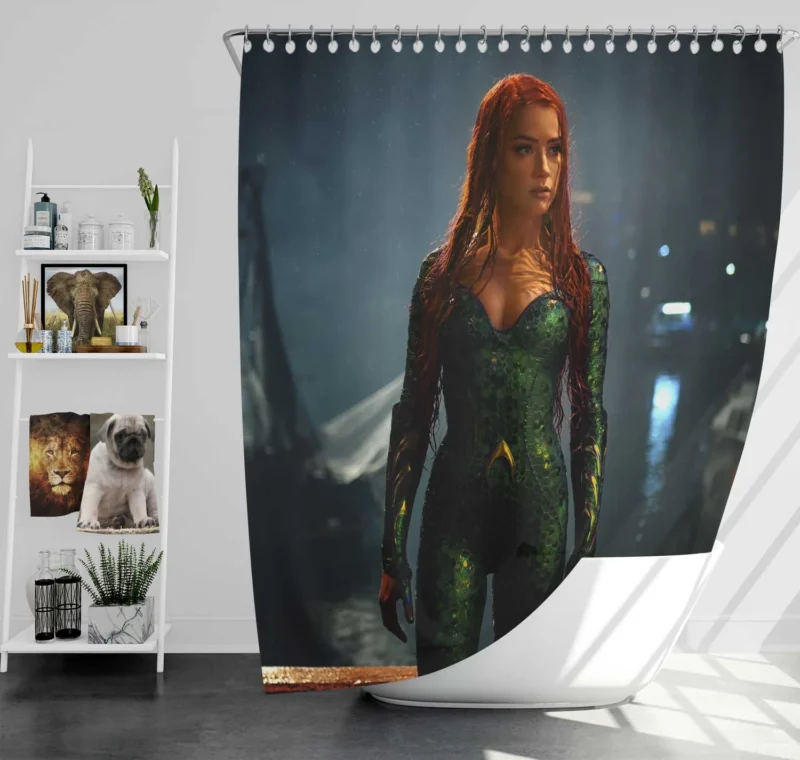 Aquaman Comics: Explore Mera Story Shower Curtain