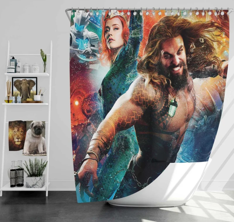 Aquaman Movie: Discover Mera Role Shower Curtain