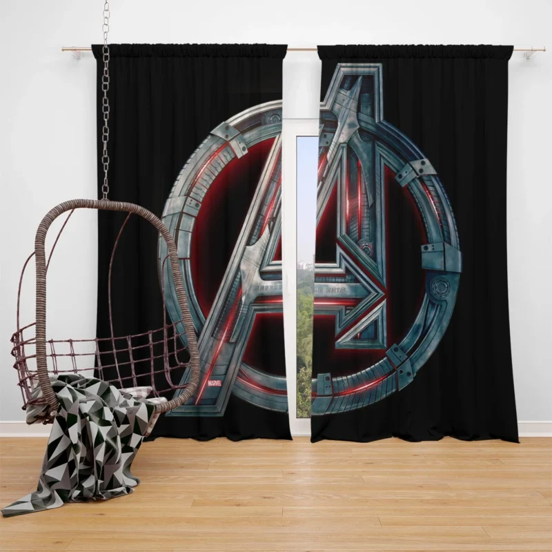 Avengers: Age of Ultron - Epic Superhero Showdown Window Curtain