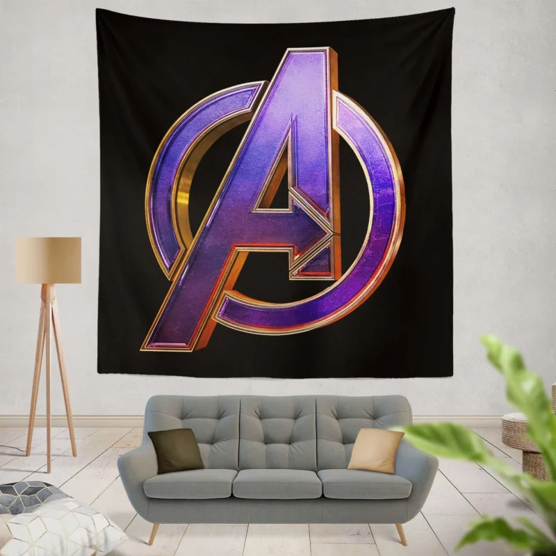 Avengers Endgame Logo Revealed: Dive into Marvel Epic  Wall Tapestry