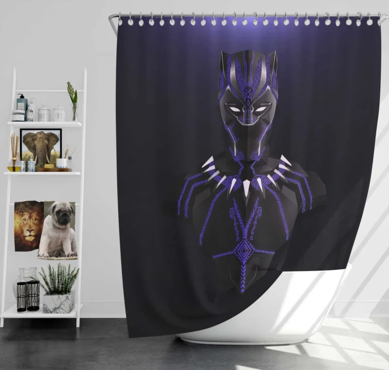 Avengers: Infinity War - Black Panther Stand Shower Curtain