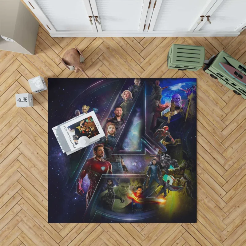 Avengers: Infinity War - Heroes vs. Villains Showdown Floor Rug