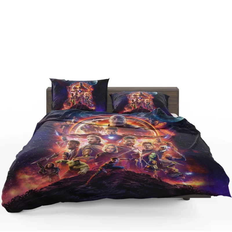 Avengers: Infinity War Wallpaper - Epic Heroes Collide Bedding Set