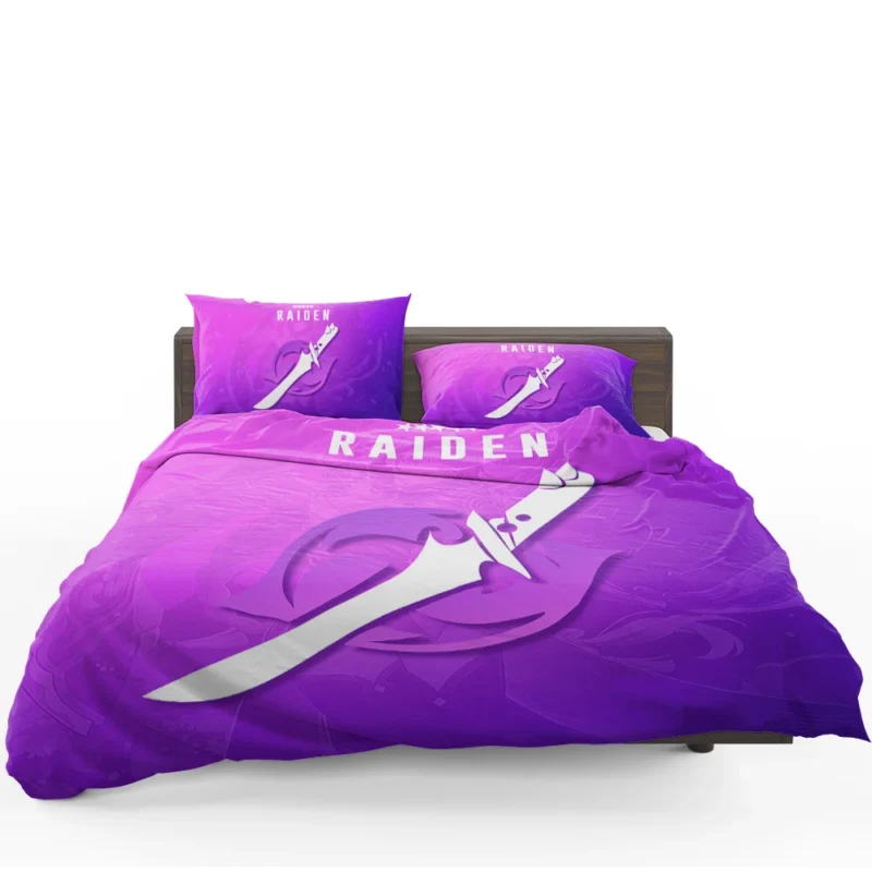 Baal Raiden Shogun in Genshin Impact: Unleash His Power Bedding Set