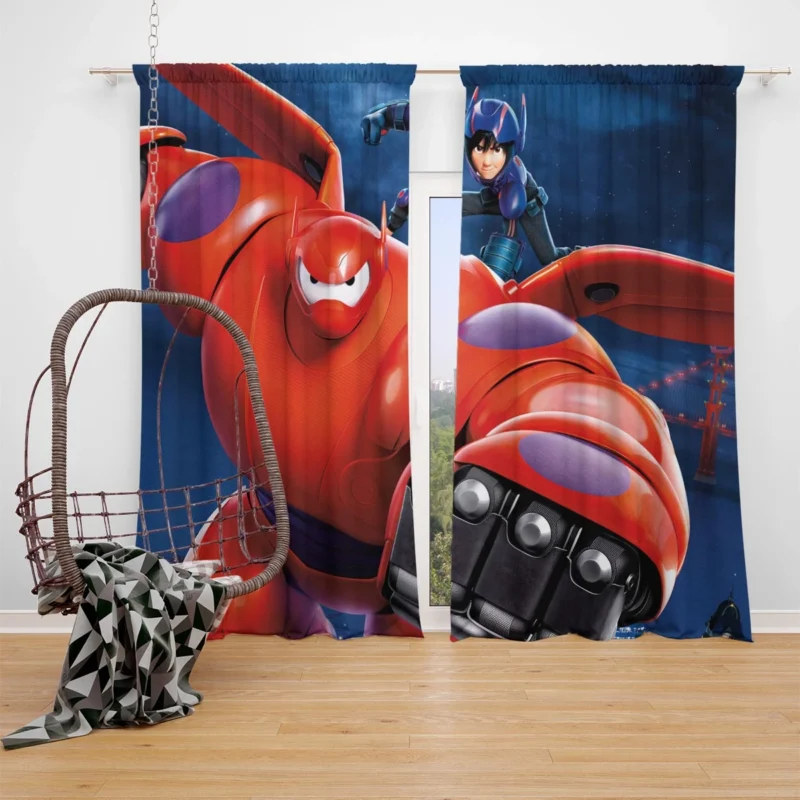 Big Hero 6: Baymax Heroic Journey Window Curtain