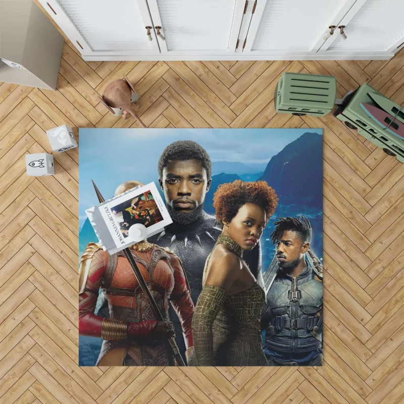 Black Panther Movie: Okoye Warrior Role Floor Rug