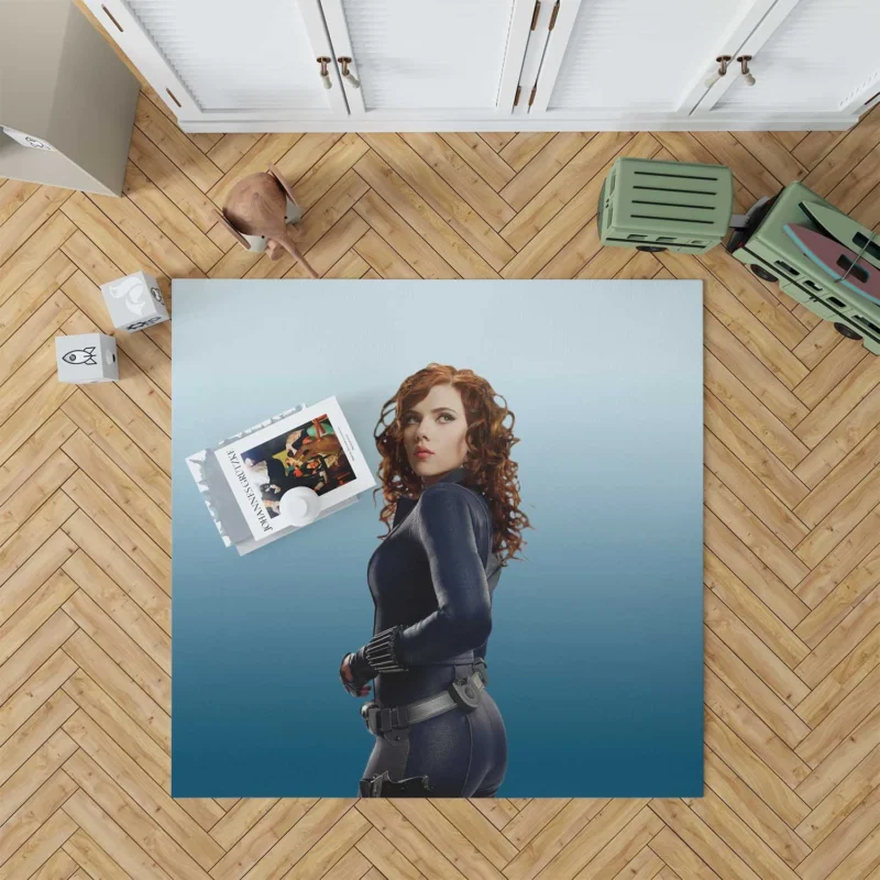 Black Widow Debut in Iron Man 2 Floor Rug