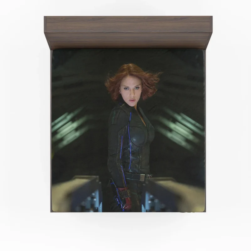 Black Widow Heroic Journey in Avengers: Age of Ultron Fitted Sheet
