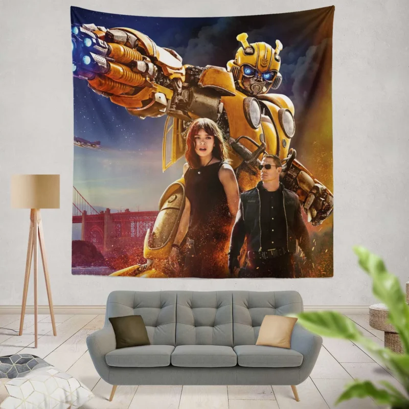 Bumblebee Movie: Hailee Steinfeld and John Cena  Wall Tapestry