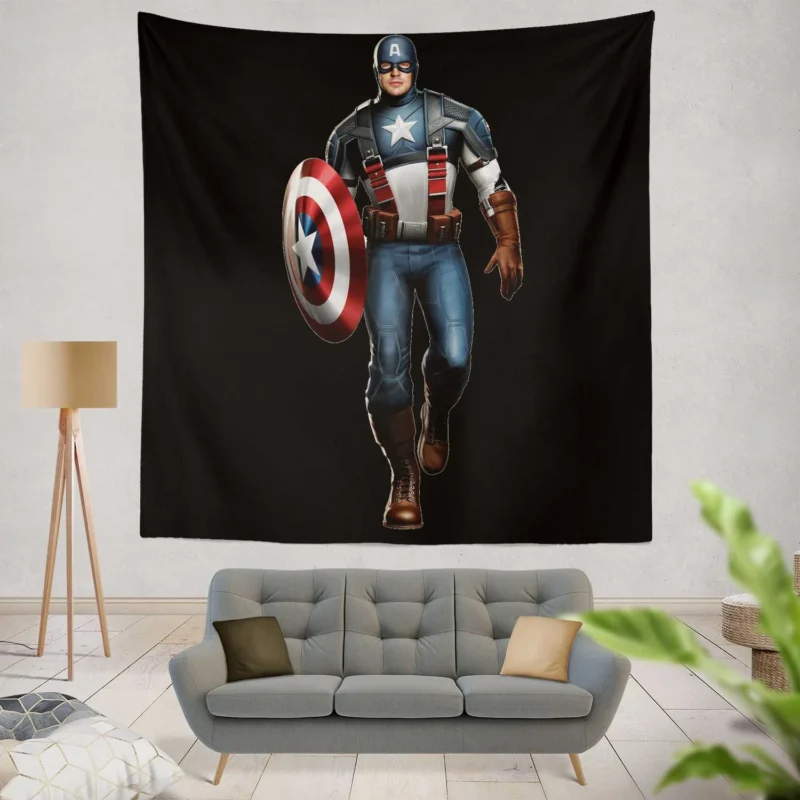 Captain America: Marvel Comics Patriotic Hero  Wall Tapestry