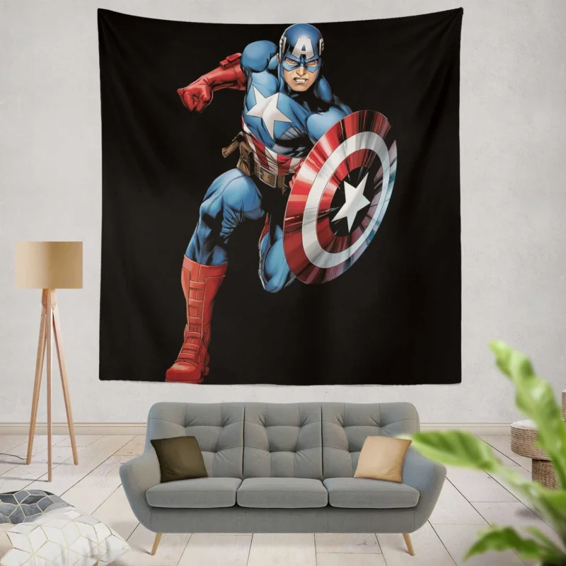 Captain America: Marvel Legendary Hero  Wall Tapestry