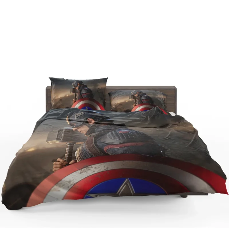 Captain America Mj?lnir Moment in Avengers Endgame Bedding Set