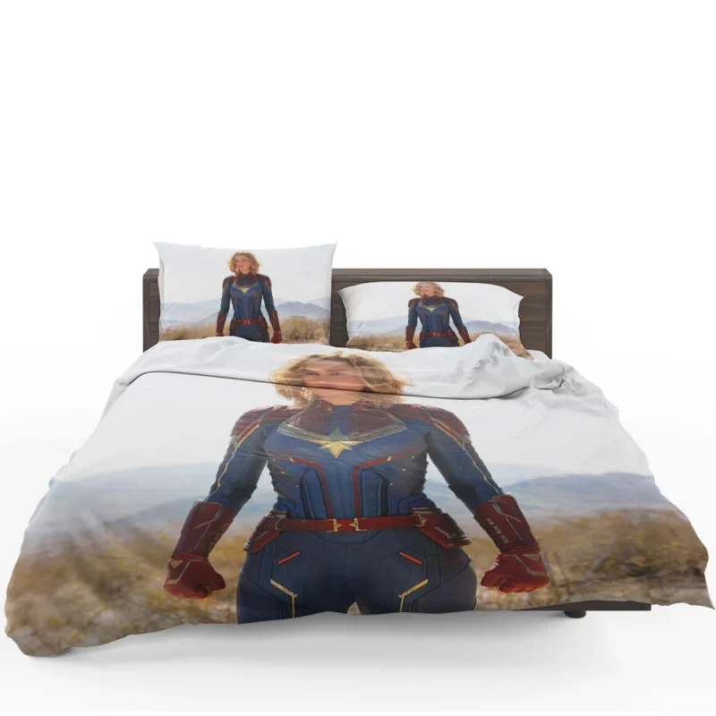 Captain Marvel: Brie Larson Heroic Superhero Journey Bedding Set