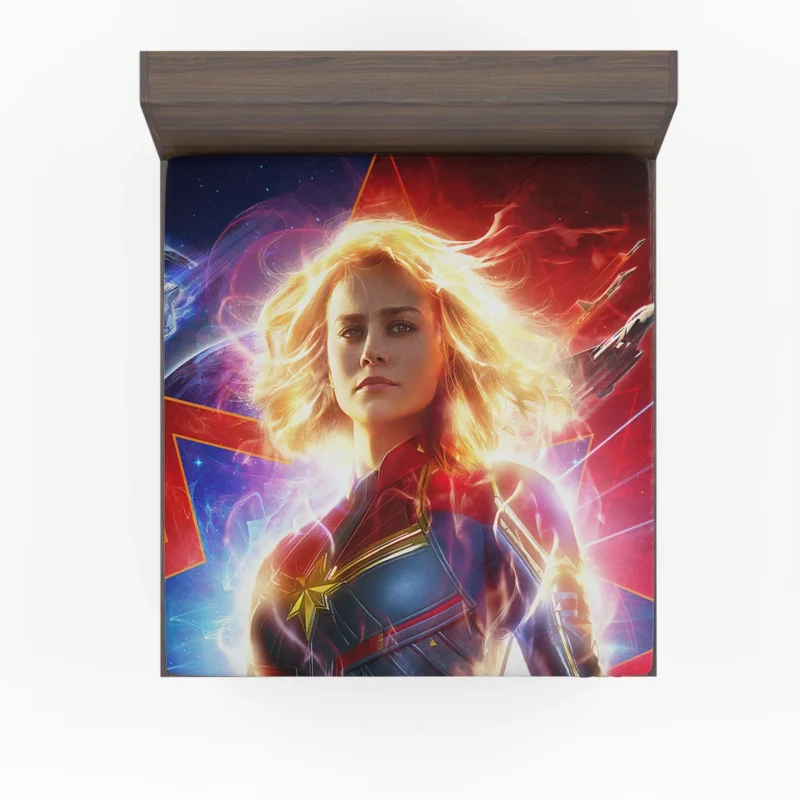 Captain Marvel: Brie Larson Marvel Adventure Fitted Sheet