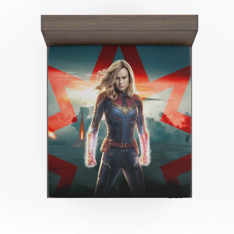 Captain Marvel Movie: Brie Larson Marvel Adventure Fitted Sheet