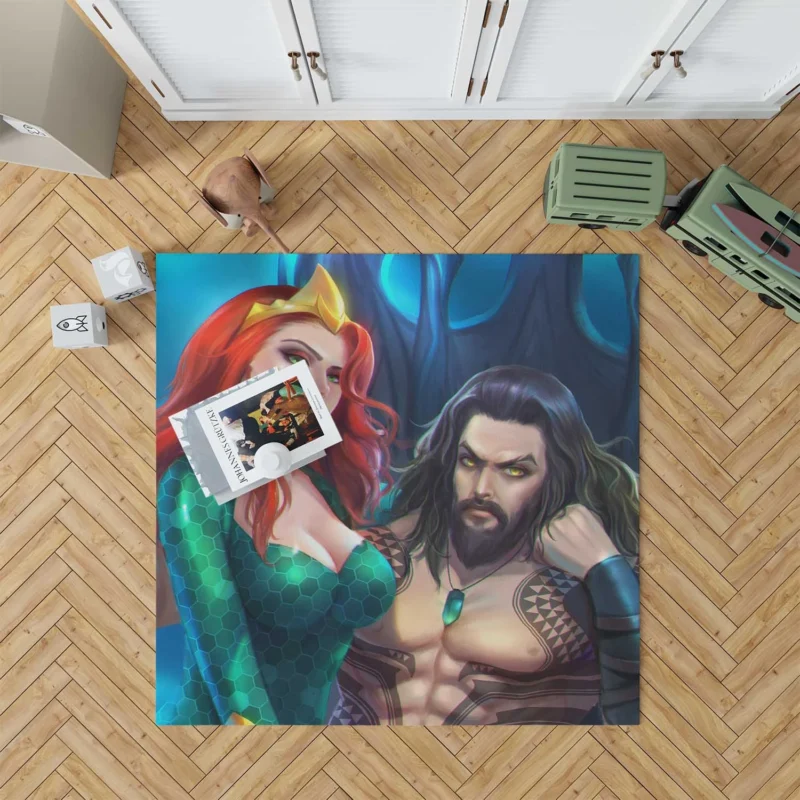 Comics Aquaman: Uncover the Depths Floor Rug