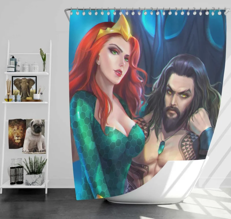 Comics Aquaman: Uncover the Depths Shower Curtain