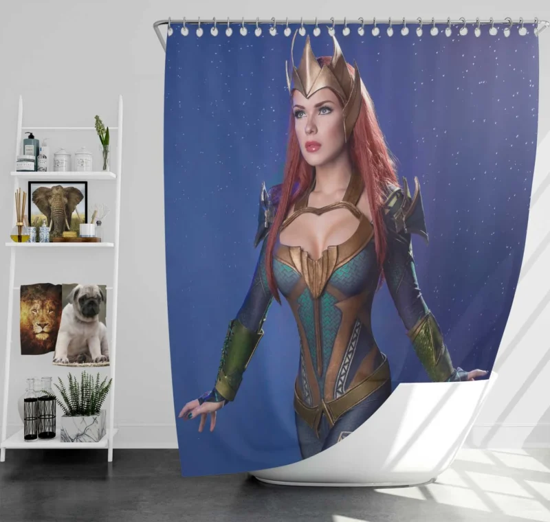 Cosplay as Mera: Embrace the DC Universe Shower Curtain