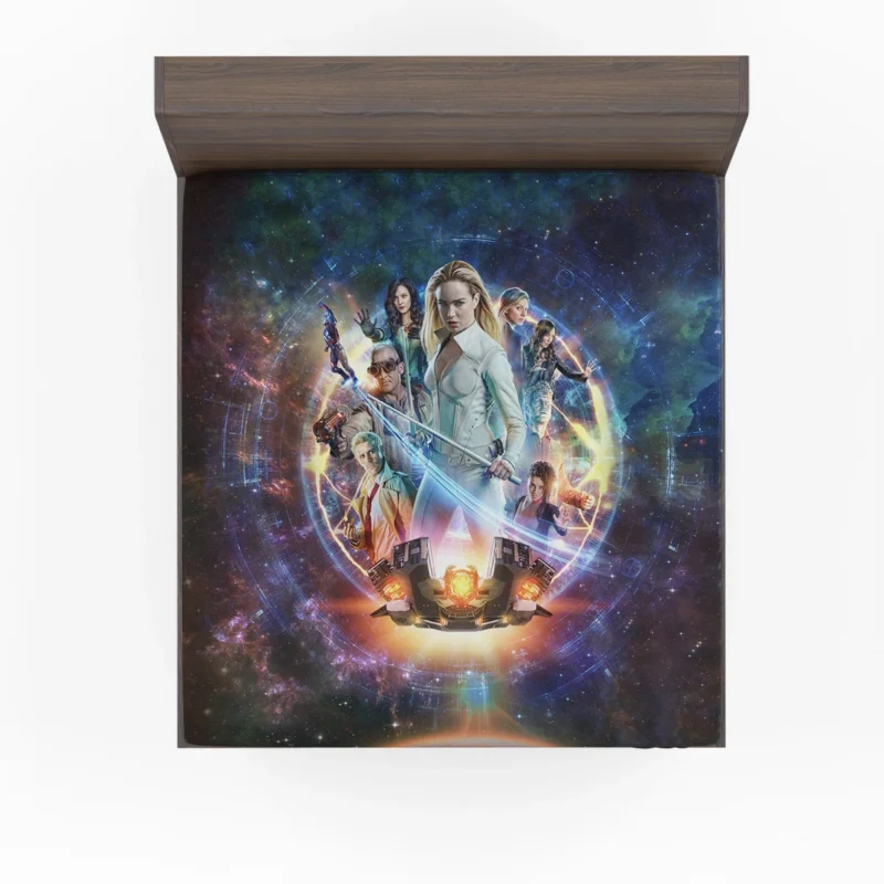 DC Legends Of Tomorrow Season 04 Poster Fitted Sheet