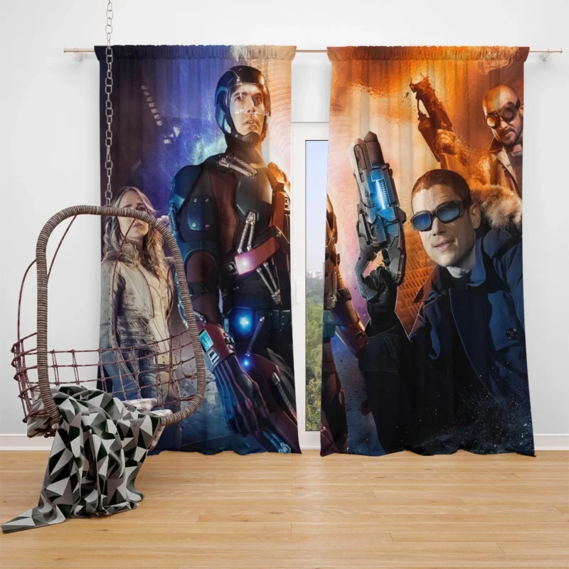 DC Legends Of Tomorrow: The Heroes and Rogues Window Curtain