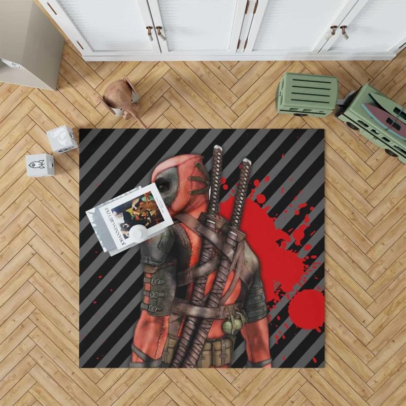 DEADPOOL Comics: Mercenary with a Snarky Twist Floor Rug