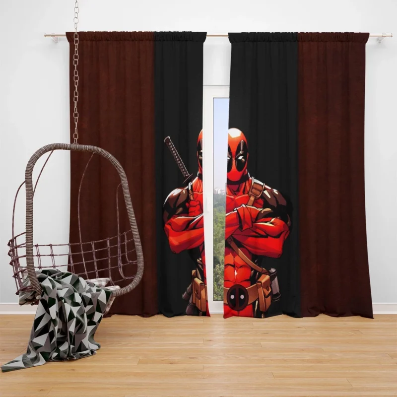 DEADPOOL Comics: The Merc with a Mouth Window Curtain