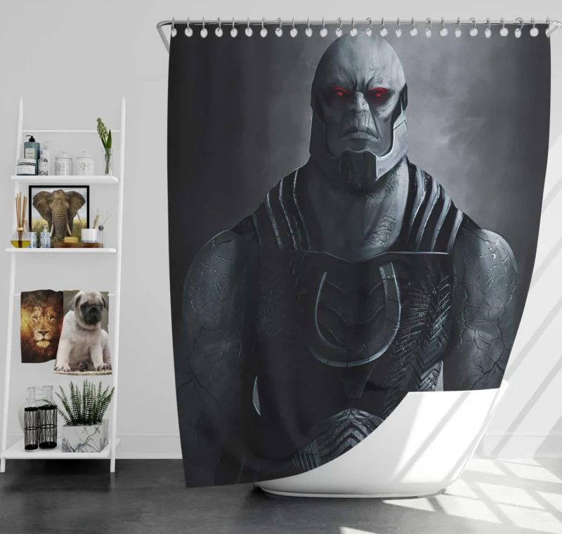 Darkseid Comics: DC Relentless Supervillain Shower Curtain