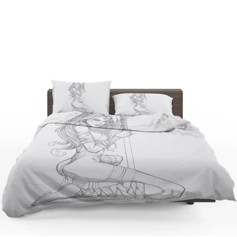 Elektra Comics: Daredevil Deadly Love Interest Bedding Set