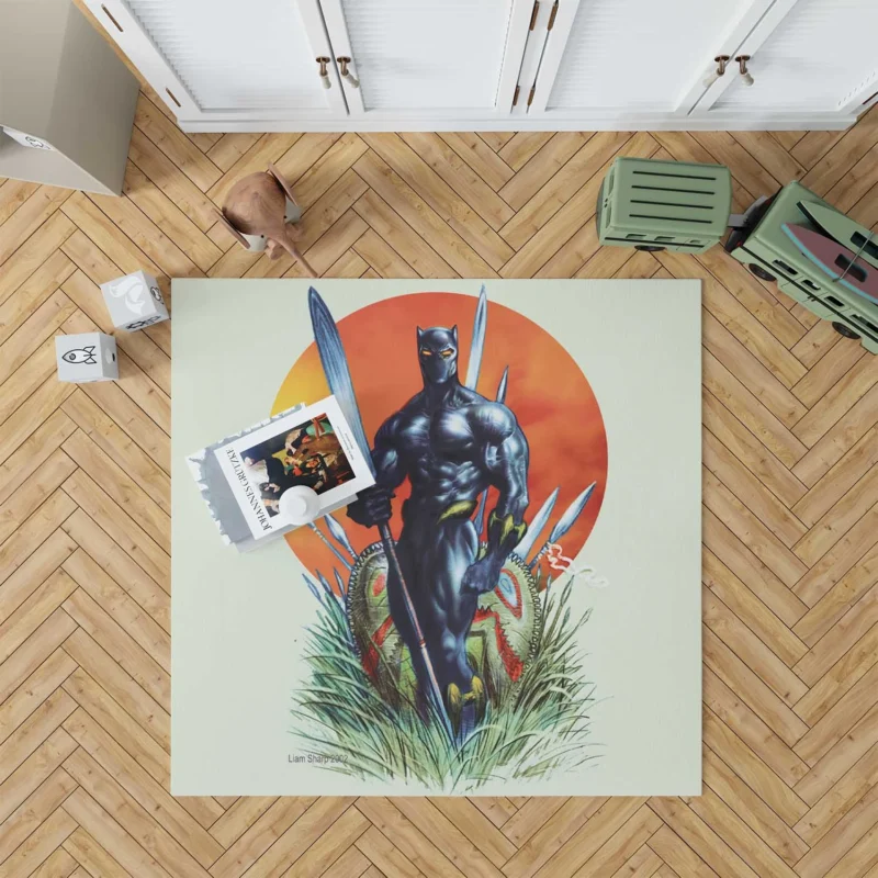 Exploring the World of Black Panther Floor Rug