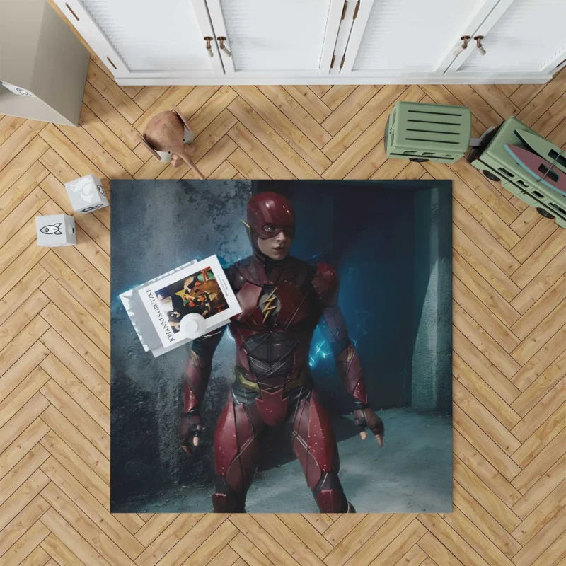 Ezra Miller as Flash in Justice League (2017) Floor Rug