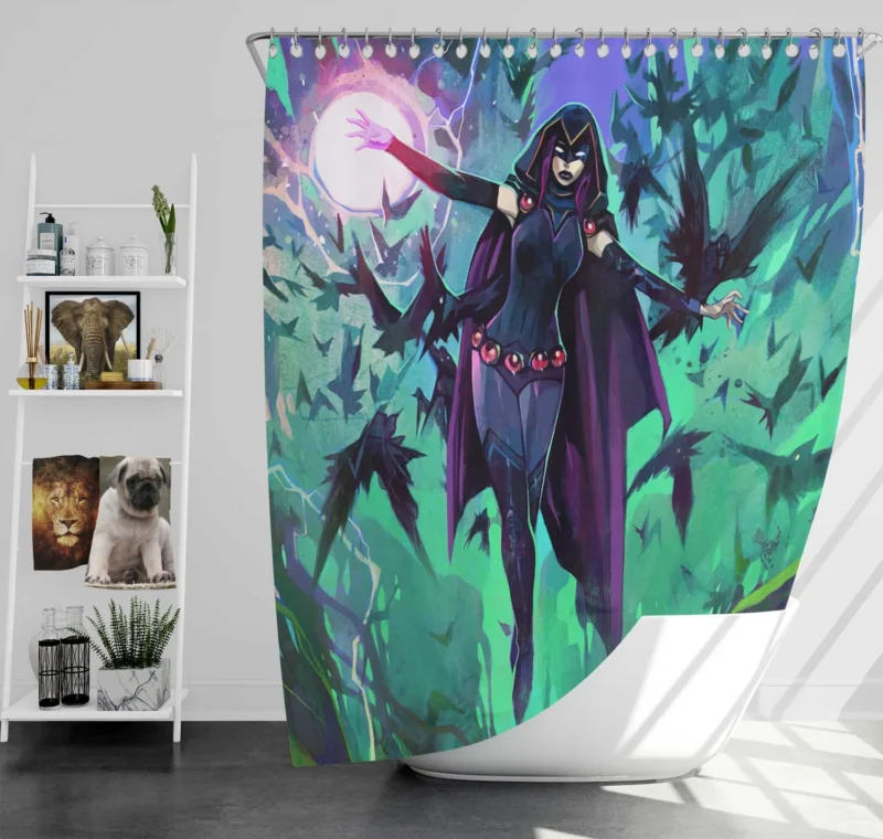 Fortnite Loading Screen: Raven Joins the Battle Royale Shower Curtain