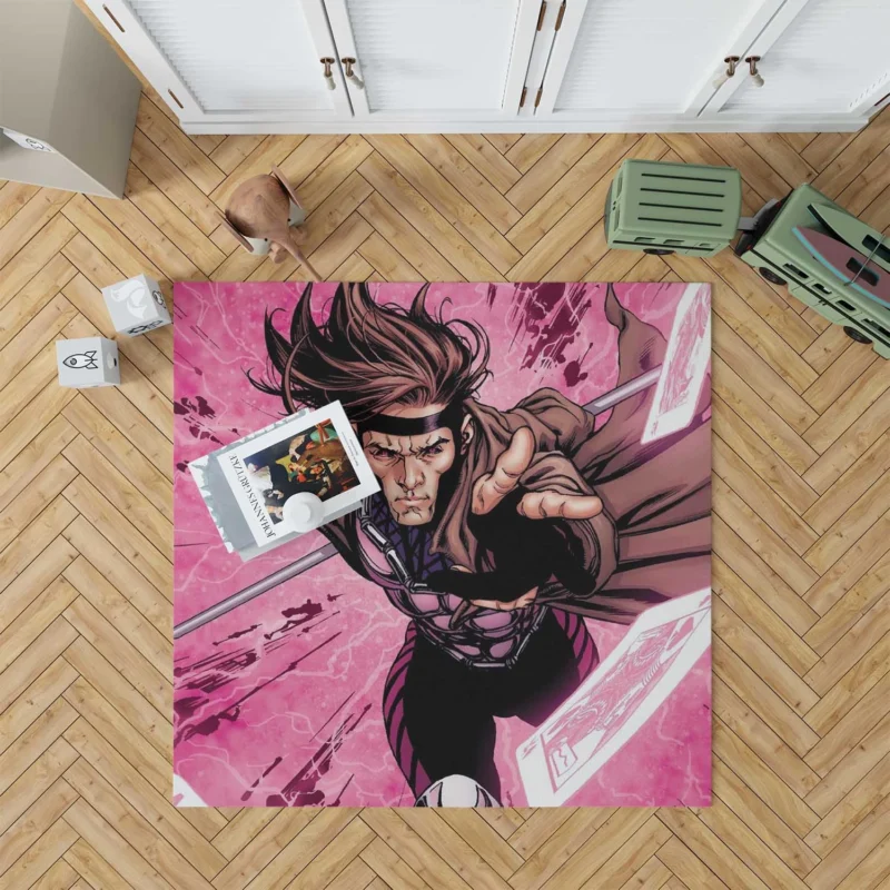 Gambit Wallpaper: Marvel Card-Throwing Mutant Floor Rug