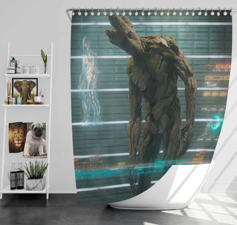 Guardians of the Galaxy: Groot Heroic Role Shower Curtain