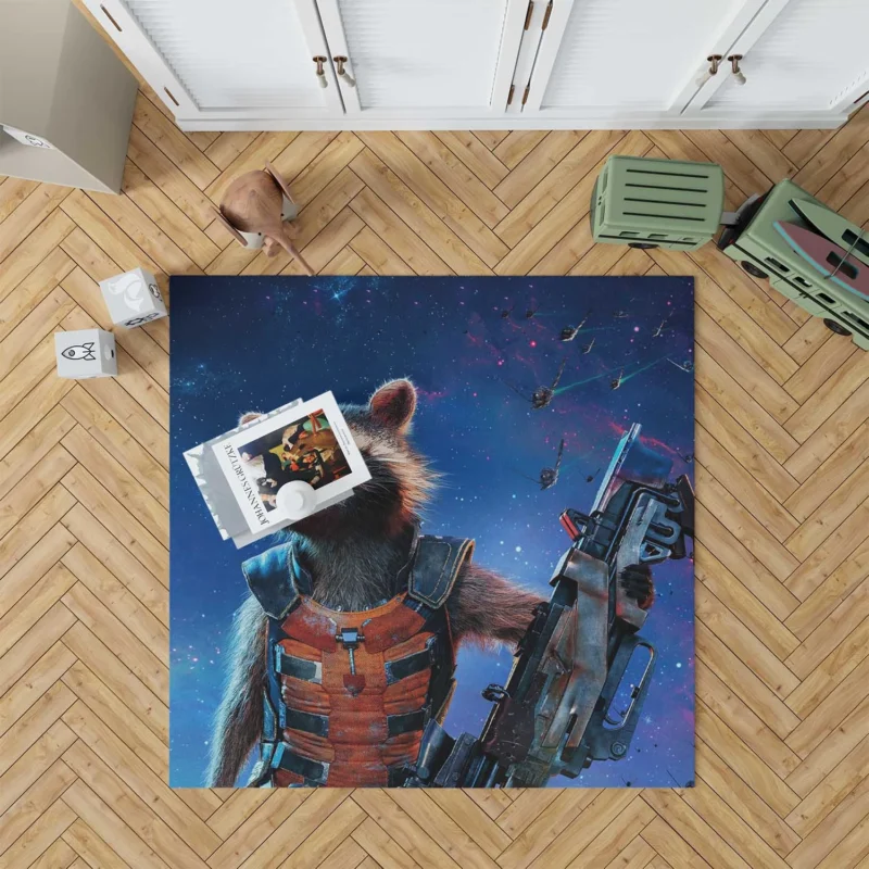 Guardians of the Galaxy: Rocket Raccoon Cosmic Odyssey Floor Rug
