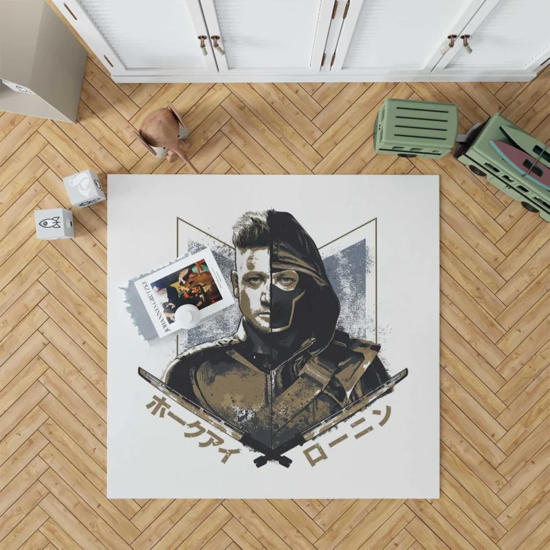 Hawkeye in Avengers Endgame: Clint Barton Heroic Return Floor Rug