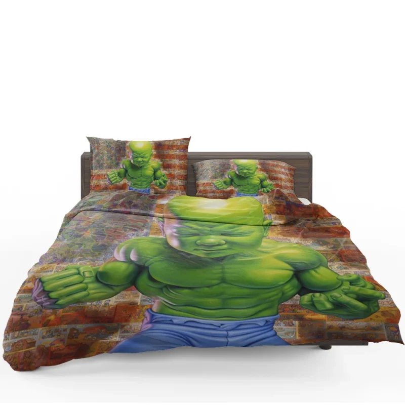 Hulk Boy Comics: A Heroic Journey Bedding Set