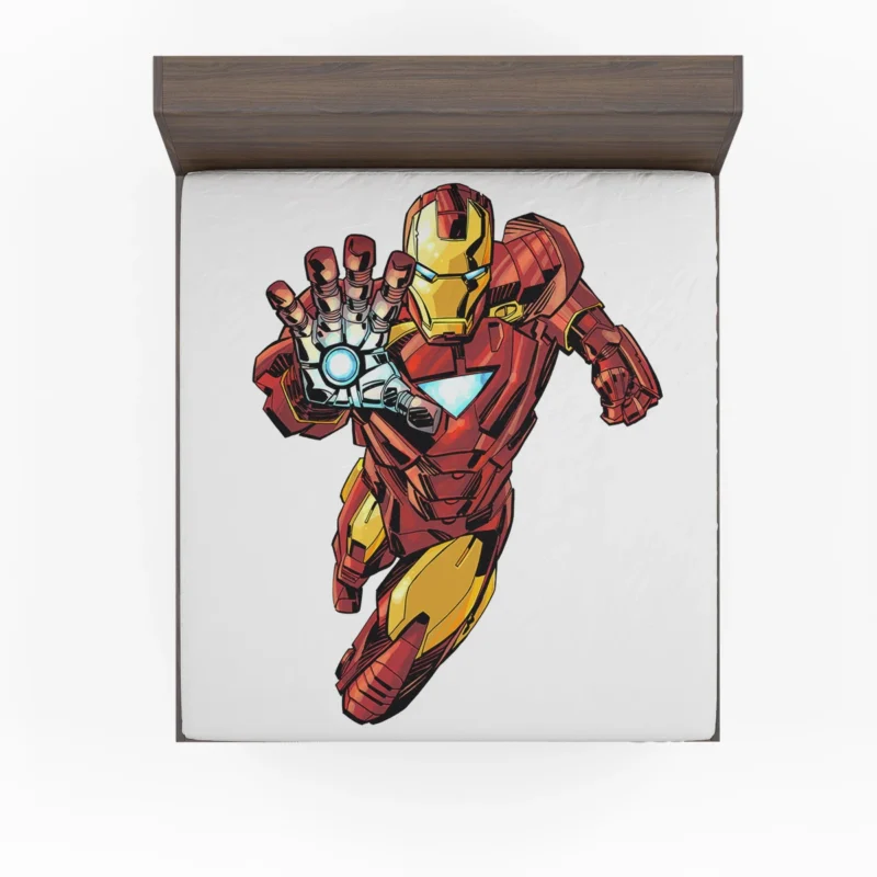 Iron Man Comics: A Hero Journey Fitted Sheet