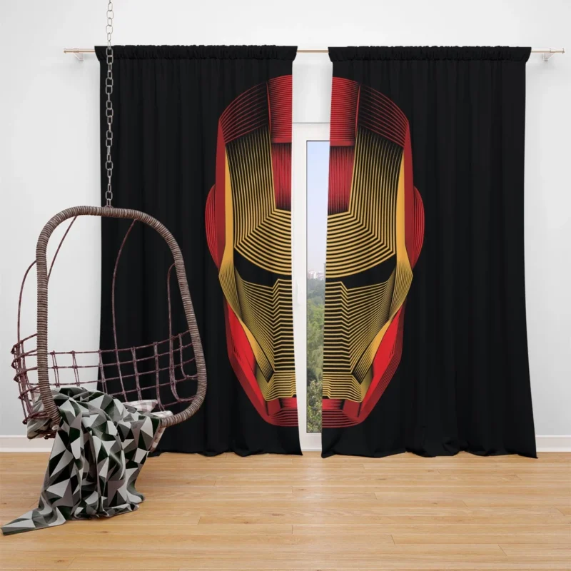 Iron Man Comics: Marvel Hero Window Curtain