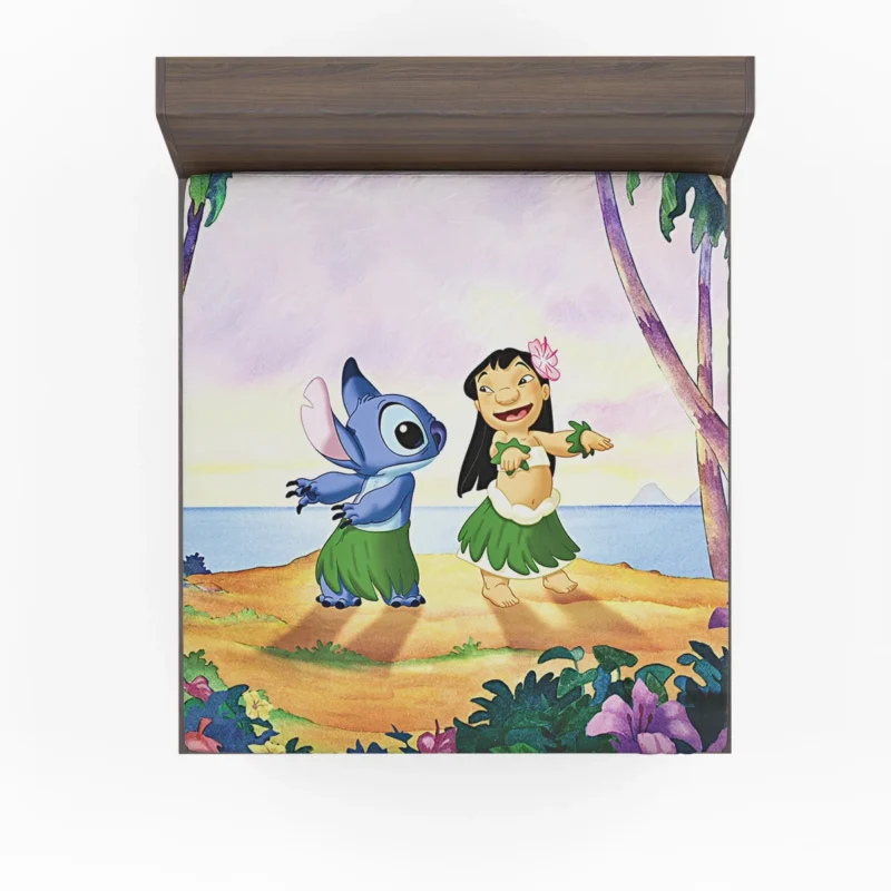 Lilo & Stitch: Friendship and Ohana Fitted Sheet