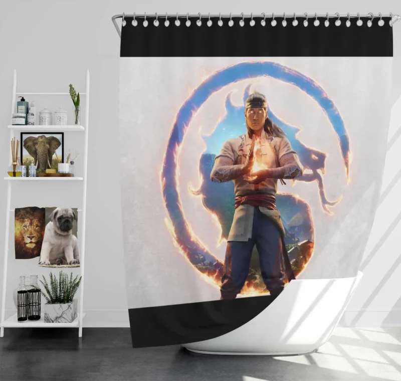 Liu Kang Classic Mortal Kombat 1 Shower Curtain