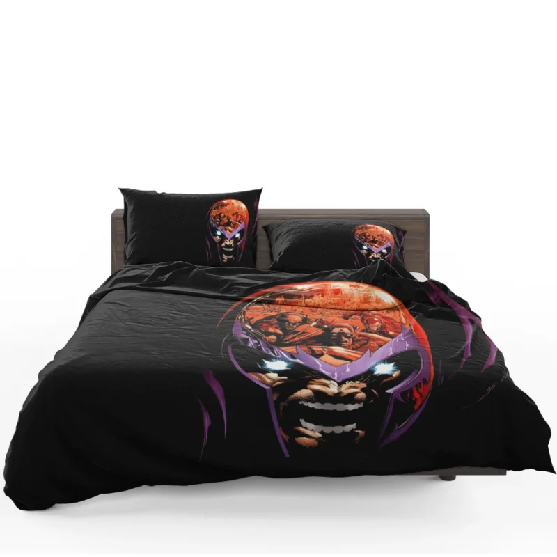 Magneto Powerful Presence in X-Men Comics Bedding Set