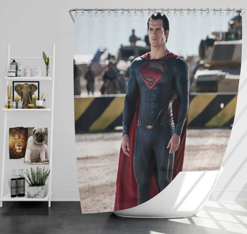 Man Of Steel: DC Henry Cavill Superman Shower Curtain