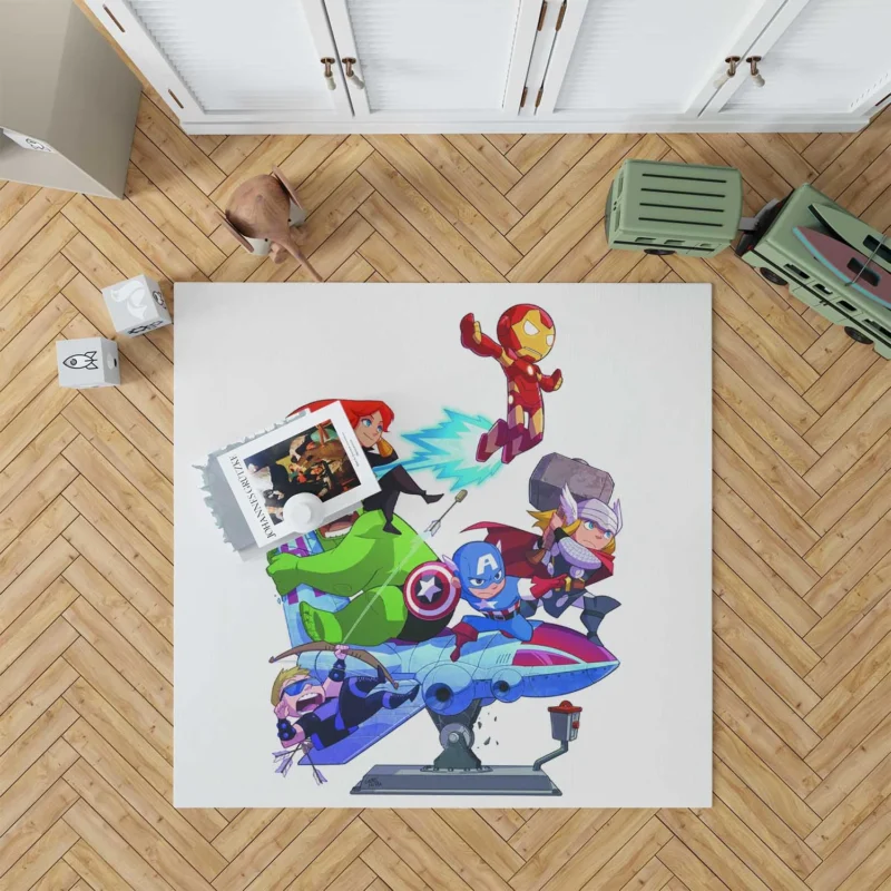 Marvel Avengers Assemble: The Ultimate Team Floor Rug