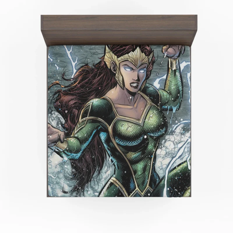 Mera Comics: Journey into the Aquatic World Fitted Sheet