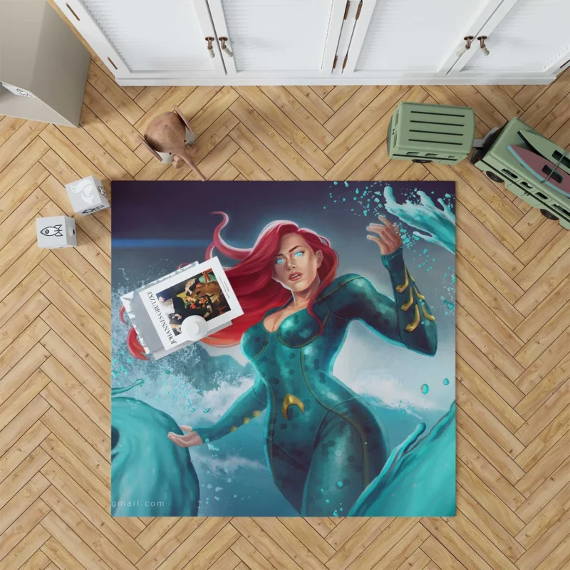 Mera Cosplay: Channel Your Inner Hero Floor Rug